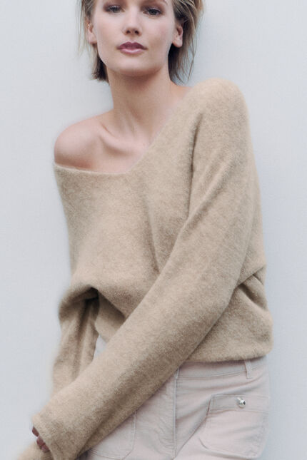 Pull Mterry made in Italy sable femme