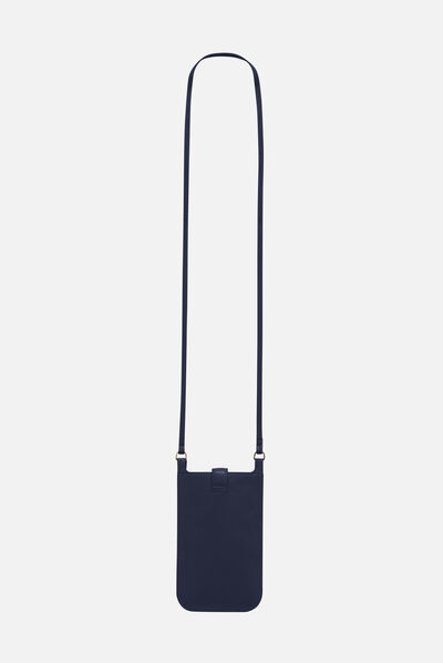 Bolso Matie 100 % piel azul marino mujer