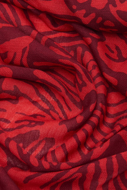 lery 100% wool scarf burgundy woman