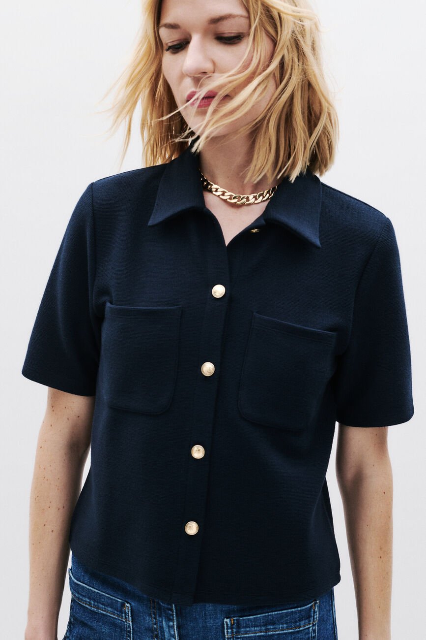 Maglietta Tobias blu navy donna