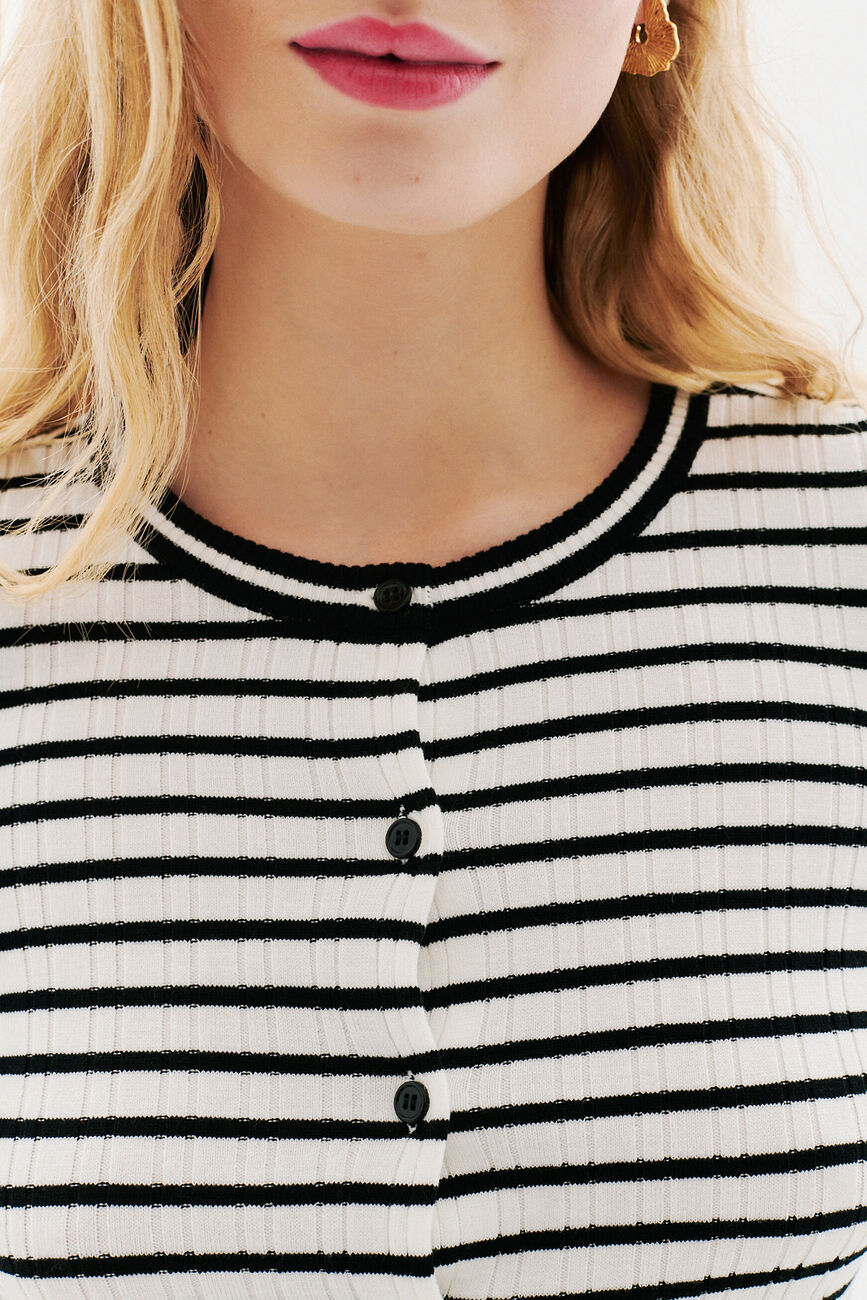 Cardigan Mpepite preto mulher