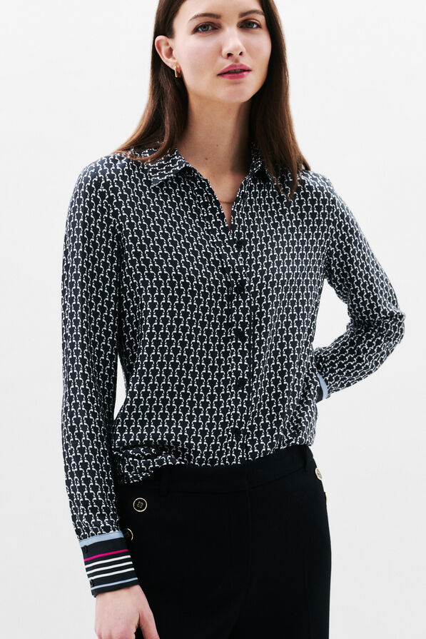 Chemise Cessy1 bleu marine femme