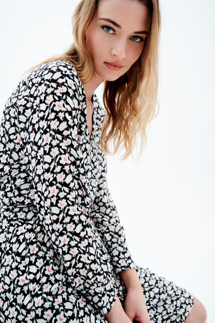 Blouse leny noir femme