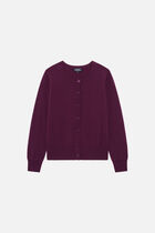 mcaroline 100% cashmere cardigan plum woman
