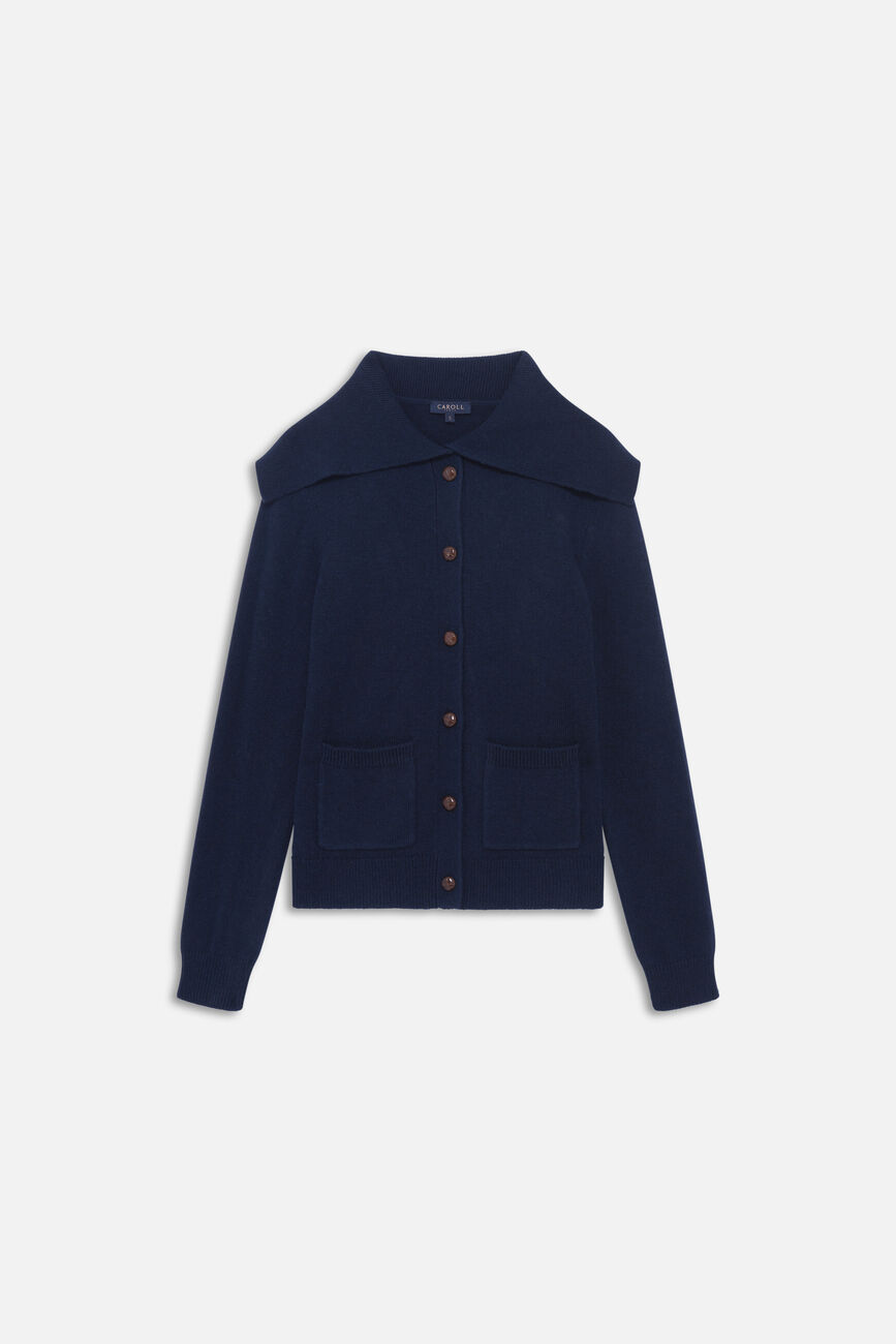 Gilet mlouna bleu marine femme