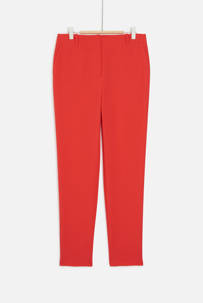Pantalón pitillo Joplin de color rojo mujer