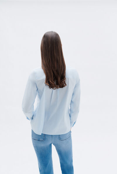 Chemisier lovely bleu ciel femme
