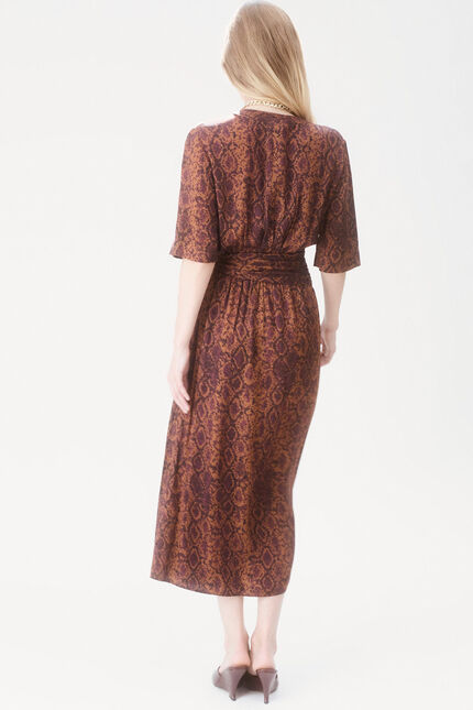 Abito Relisa marrone cognac donna