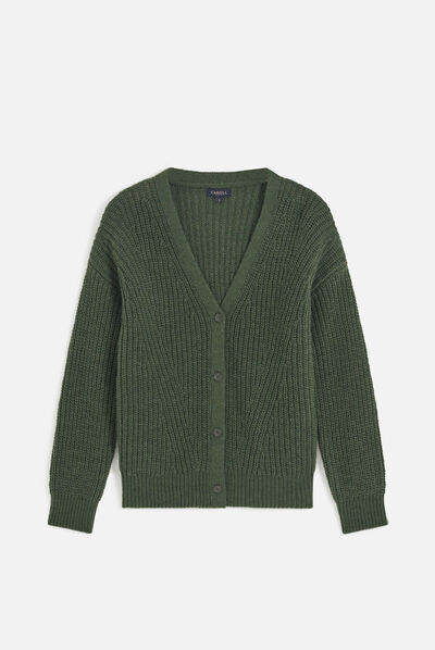 Gilet may vert clair femme