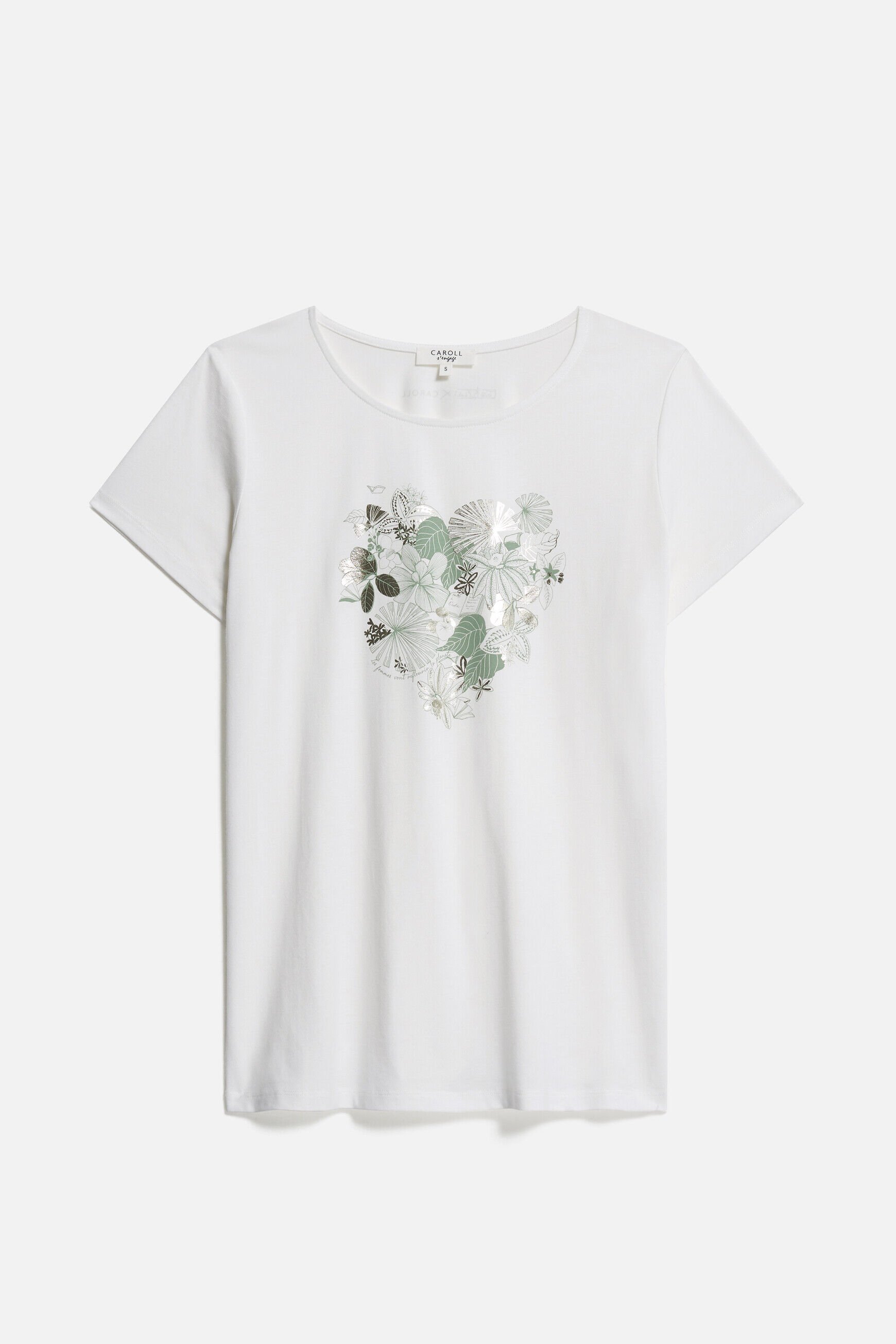T-shirt toutes à l'école taxime heart blanc femme