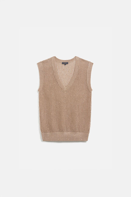 Pull manhattan couleur or femme