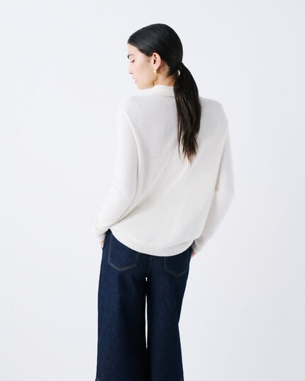 Pull Mpatty made in Italy ivoire femme
