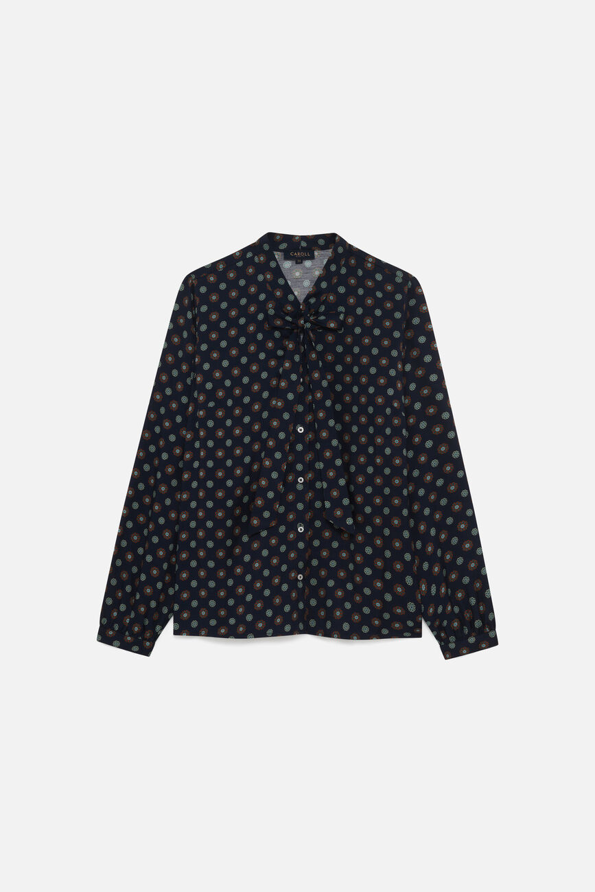 comeo shirt navy blue woman