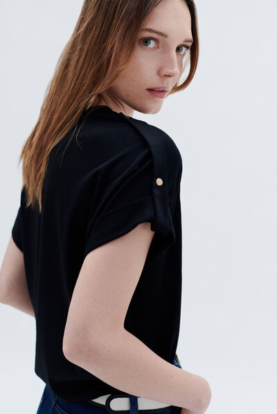 T-shirt tonie noir femme