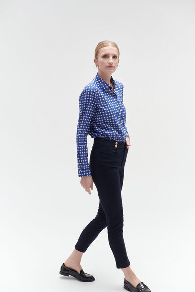 pantaloni andover skinny blu navy donna