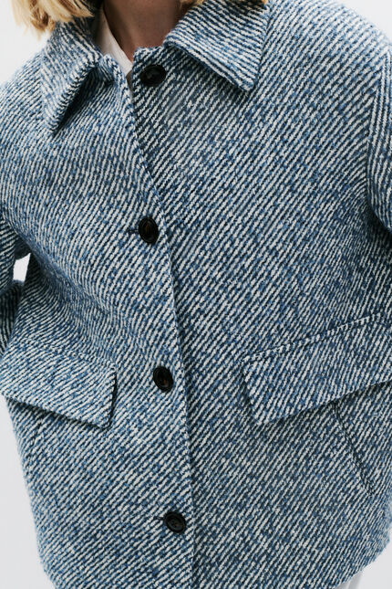 Galactica mantel denim stone vrouw