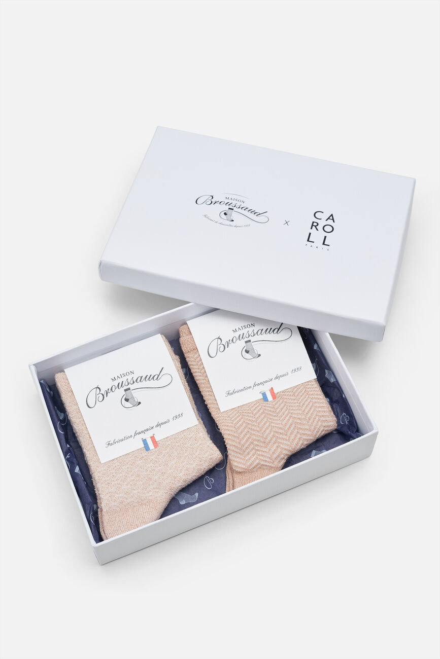 Chaussettes Aimee rose clair femme