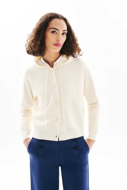 Gilet Monsina ecru femme