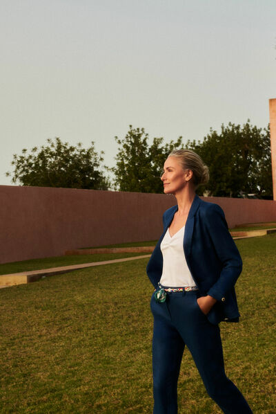 Blazer randine bleu femme