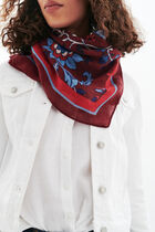 lami scarf burgundy woman
