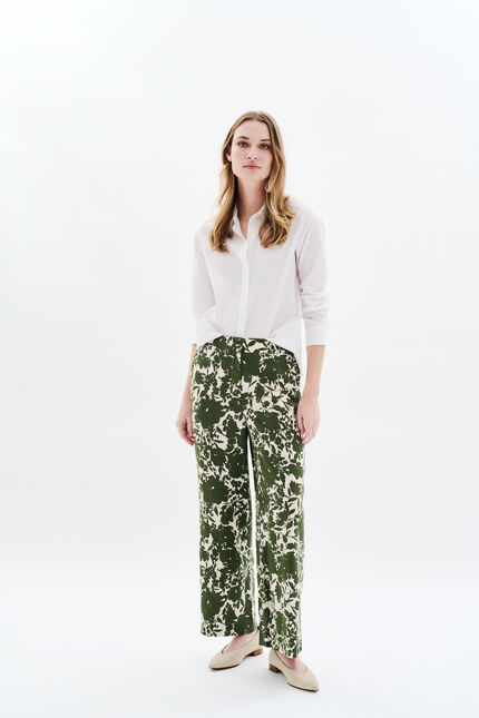 Pantalon Panda vert kaki femme