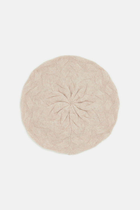 baret berra 100 kasjmier beige vrouw Baret berra 100% kasjmier beige vrouw