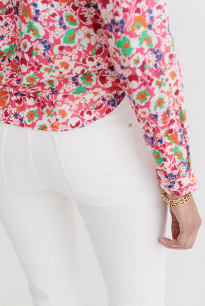 pantalon tom blanc femme