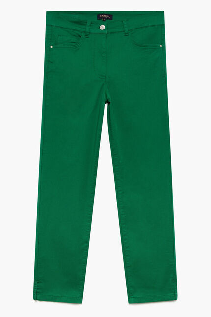 pantacourt mason vert menthe femme