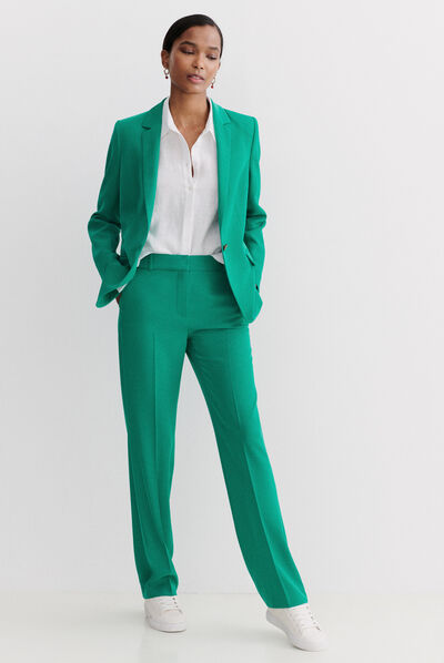 Pantalón Clement verde esmeralda mujer