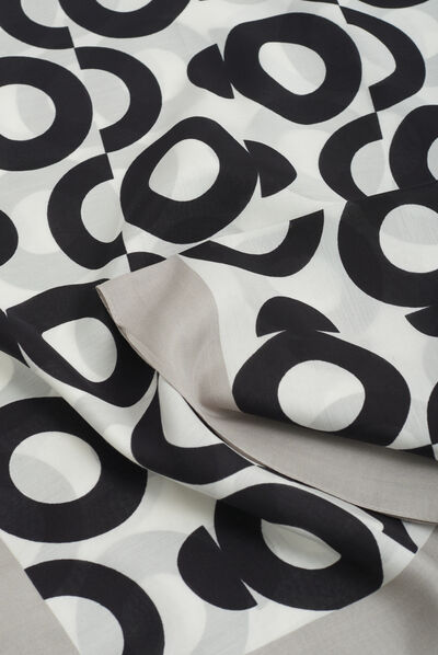 Foulard swing gris clair femme