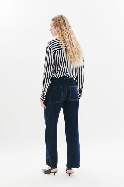 Pantalon Polairo denim double stone femme