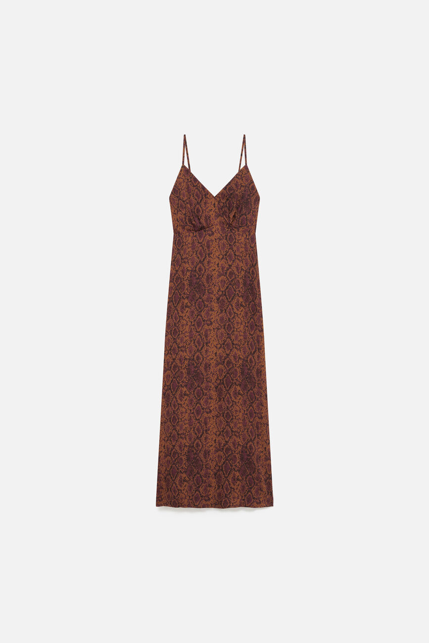 Robe Romary marron cognac femme