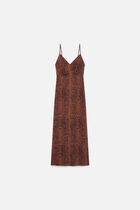 Romary dress cognac brown woman