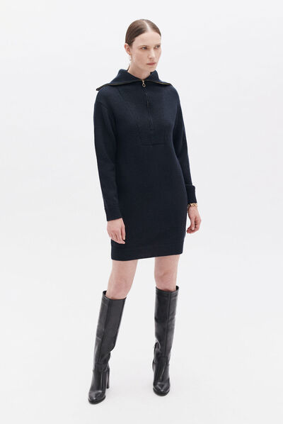 Vestido rilana azul marino mujer