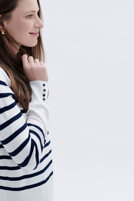 Pull mjulie ivoire femme