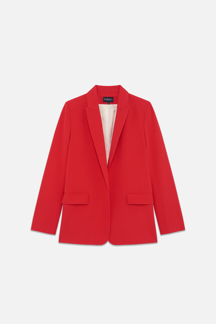 Vermeille jas rood vrouw
