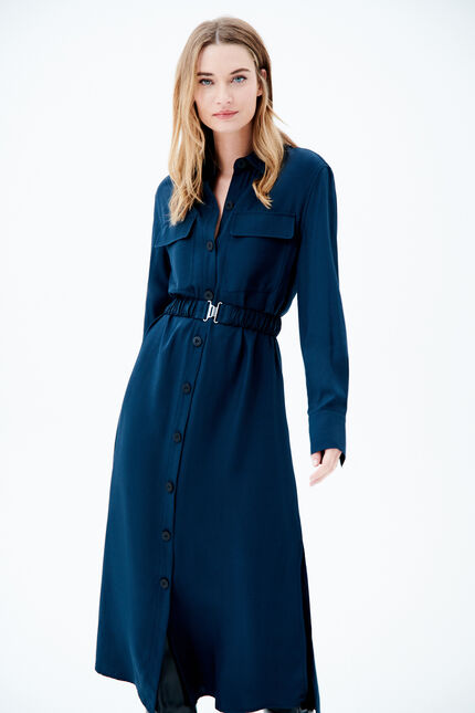 Raya dress petrol blue woman