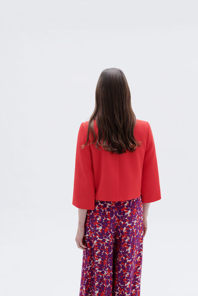 veste pauline rouge femme
