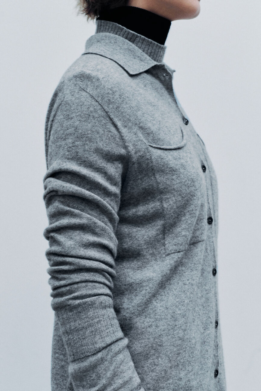 Mpatty sweater made in Italy grey woman