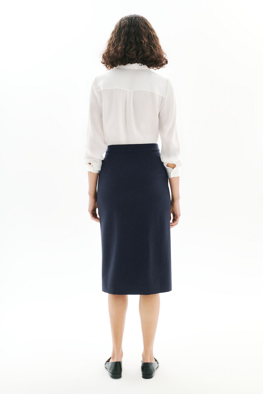 Josario skirt navy blue woman