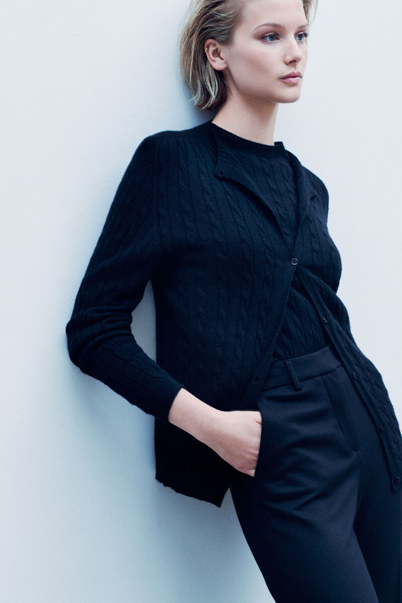 Trui Mtheophile made in Italy zwart vrouw