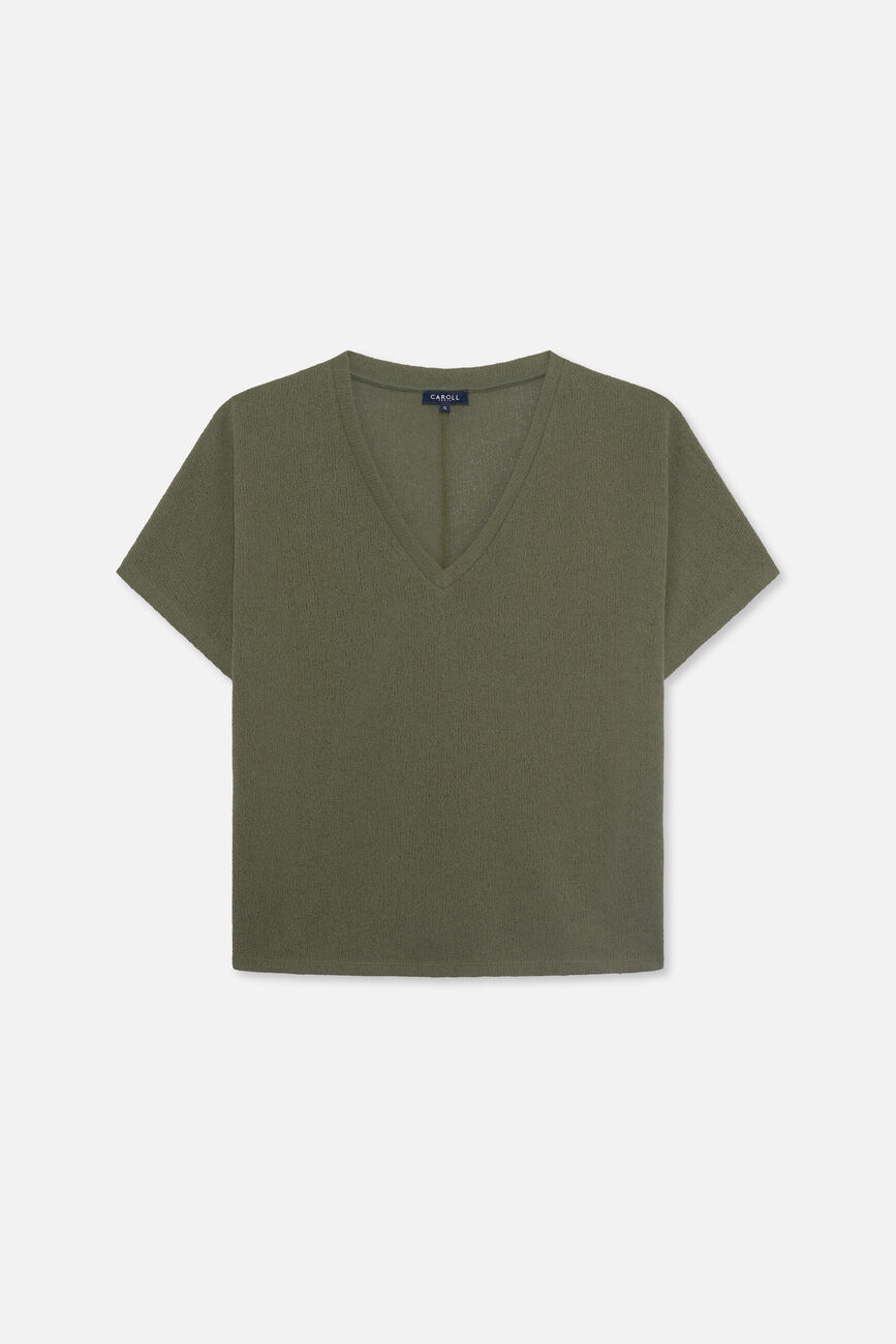 Tmiguel t-shirt khaki green woman