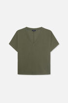 Tmiguel t-shirt khaki green woman