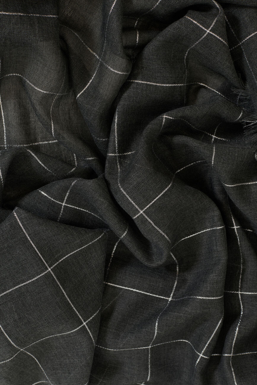Dalia scarf dark grey woman
