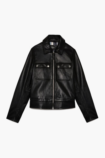 veste rachel 100% cuir noir femme