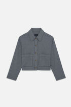 Vignette jacket navy blue woman