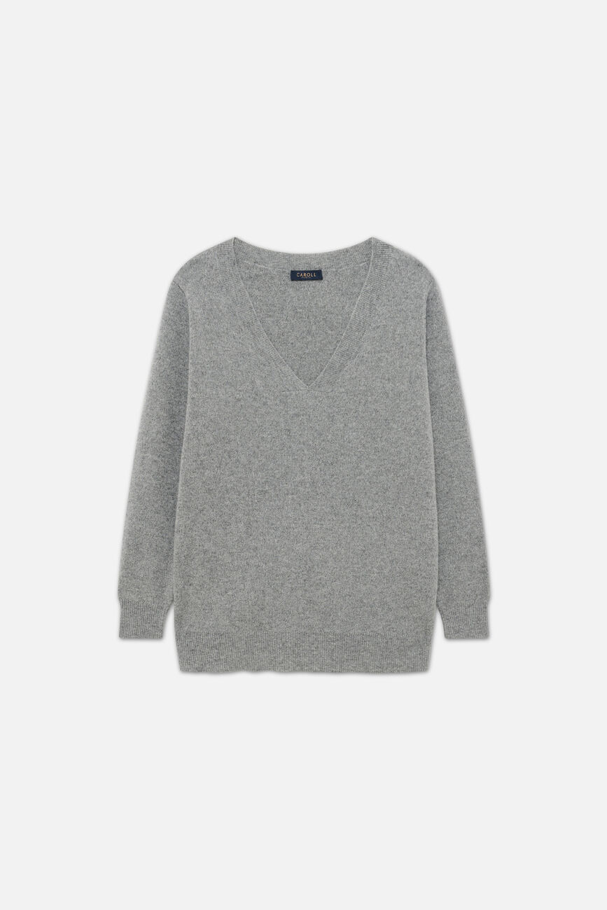 Pull Mleopold made in Italy gris femme