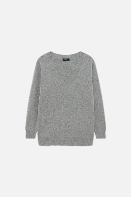 Pull Mleopold made in Italy gris femme