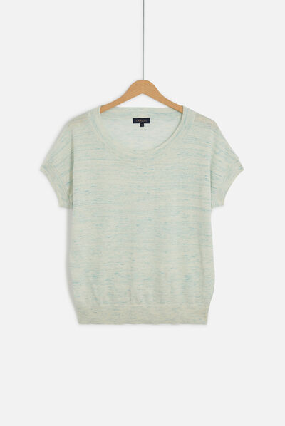 Pull lenny vert menthe femme