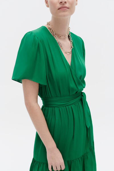 Robe rarielle vert menthe femme
